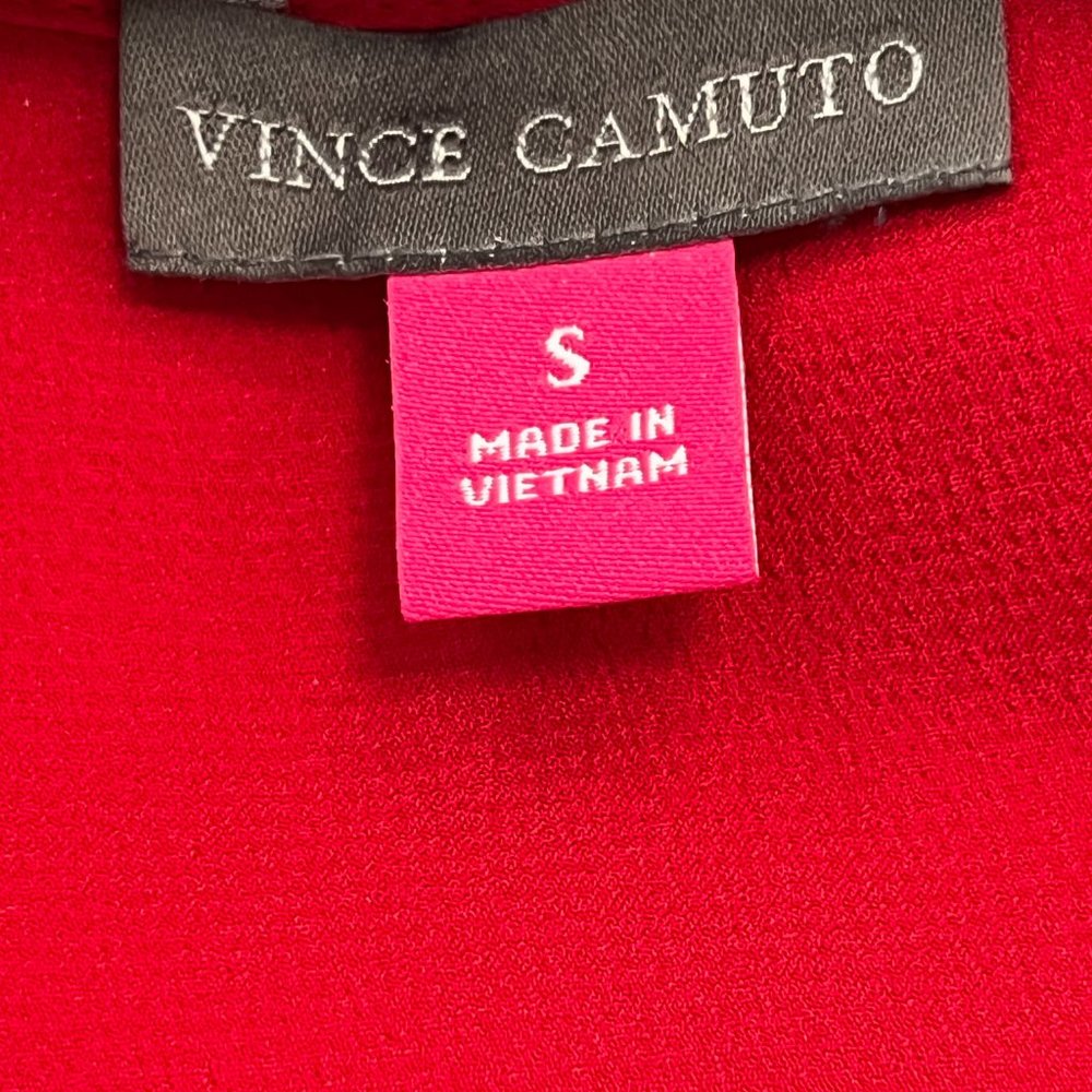 ❤️ NWT Vince Camuto Red Blouse Size S - Picture 3 of 4